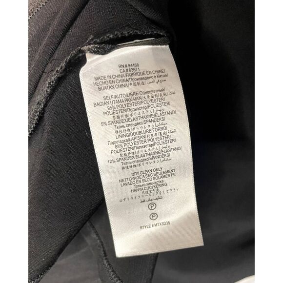 NWT BCBG MaxAzria Black Asymmetric Midi Dress Size M - Picture 13 of 13